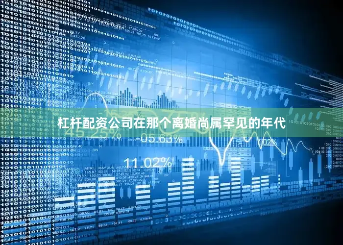 杠杆配资公司在那个离婚尚属罕见的年代